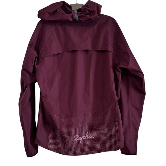 Rapha Mens Rich Burgundy Waterproof Reflective Commuter Jacket - Picture 10 of 12